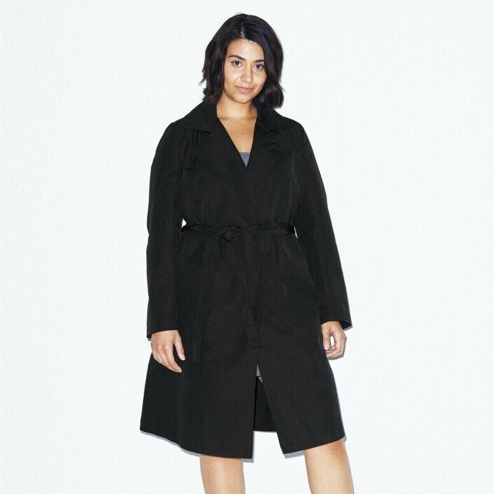 American Apparel Storm Classic Raincoat Trench OVERSIZED Fit